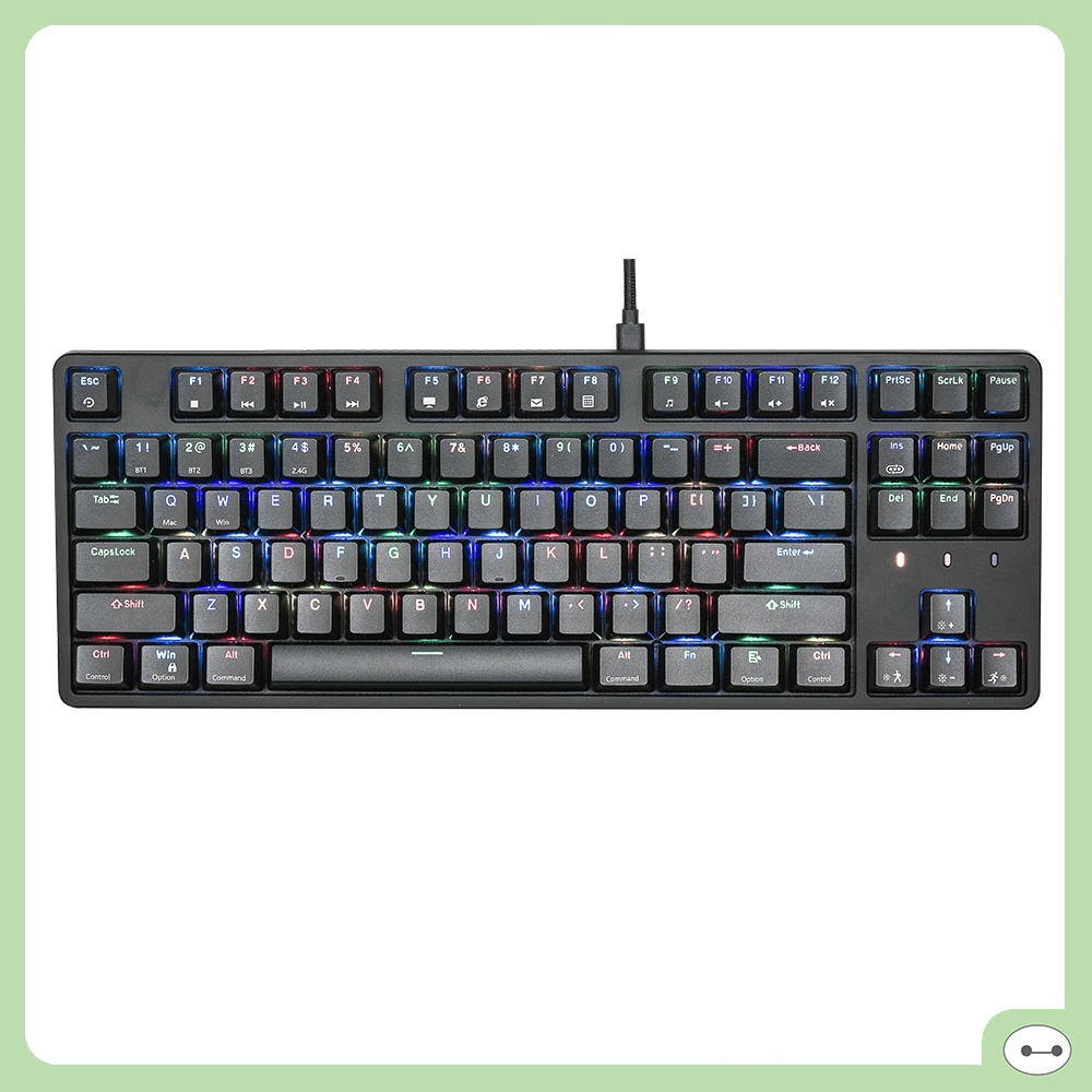 BÀN PHÍM CƠ KHÔNG DÂY 3 MODE E-DRA EK3187W LED RGB HOT SWAP