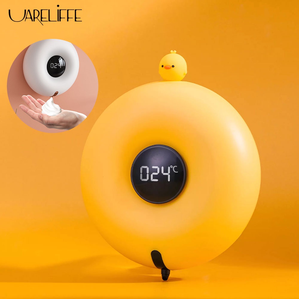 Bình UARELIFFE Đựng Xà Phòng Rửa Tay Cảm Biến Hồng Ngoại 280ml Gắn Tường Tiện Lợi