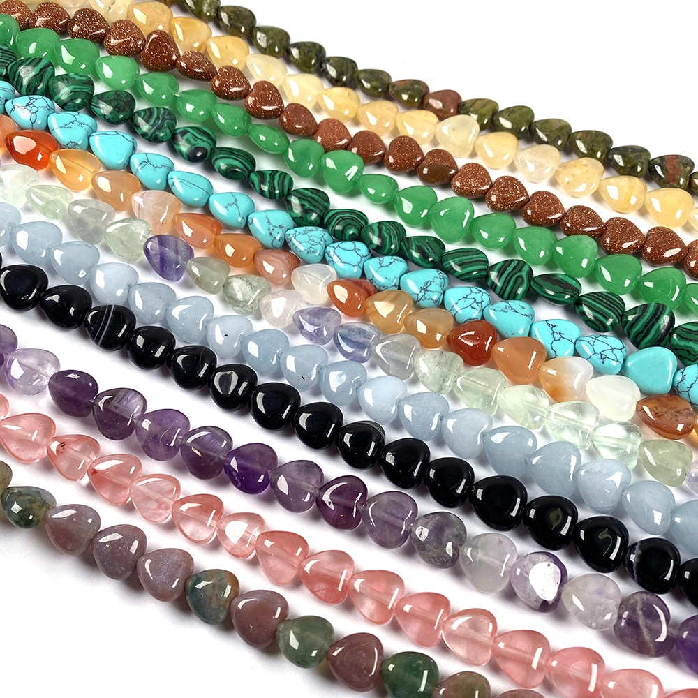 DIY Imitation Heart Shape Loose Beads For Making Accessories 10*10mm