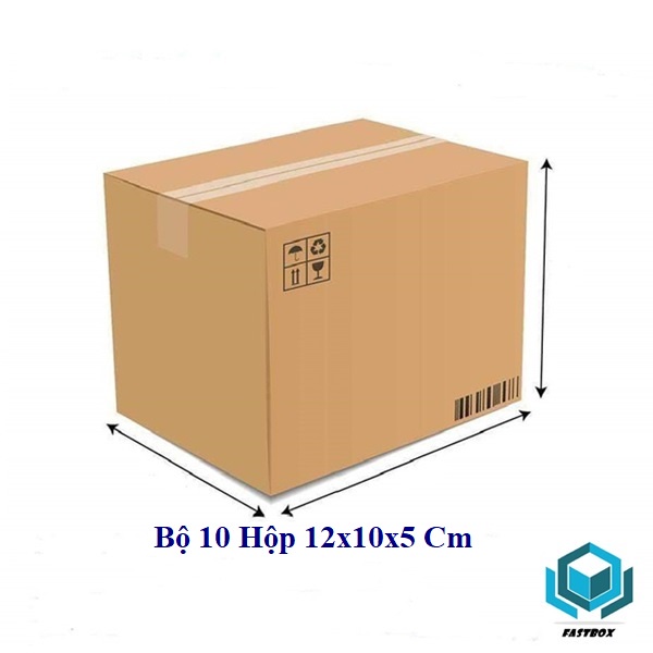 Bộ 10 Hộp Carton 12x10x5 Thùng Carton Giá Gốc