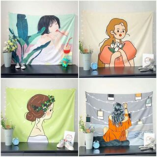 💥 SET TRANH VẢI DECOR + ĐÈN ĐOM ĐÓM + ĐINH 3 CHÂN 💥