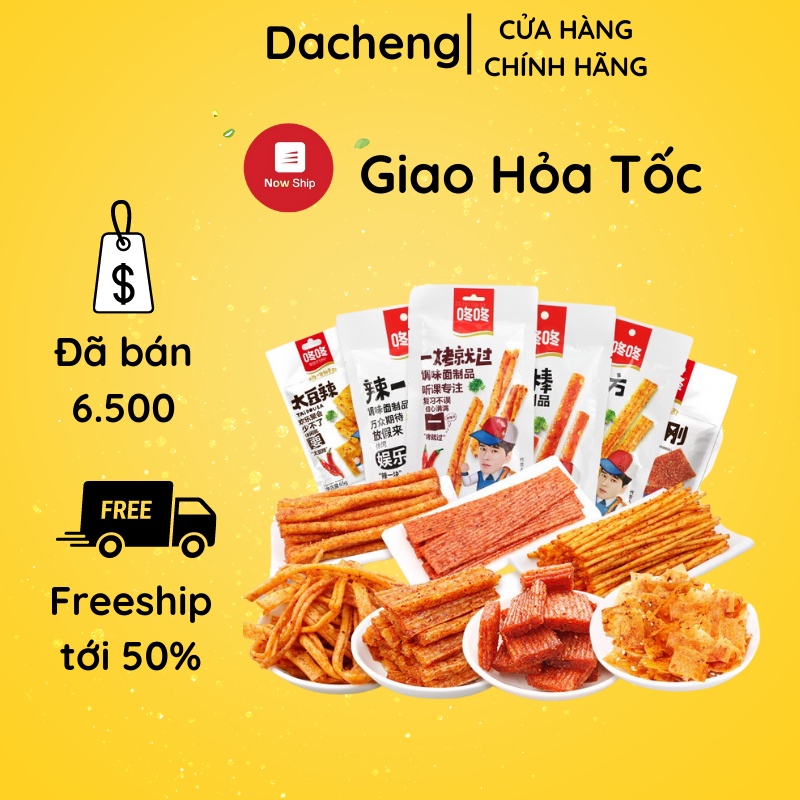 Que cay DongDong tẩm vị ăn liền 80gr đồ ăn vặt Sài Gòn vừa ngon vừa rẻ | Dacheng Food