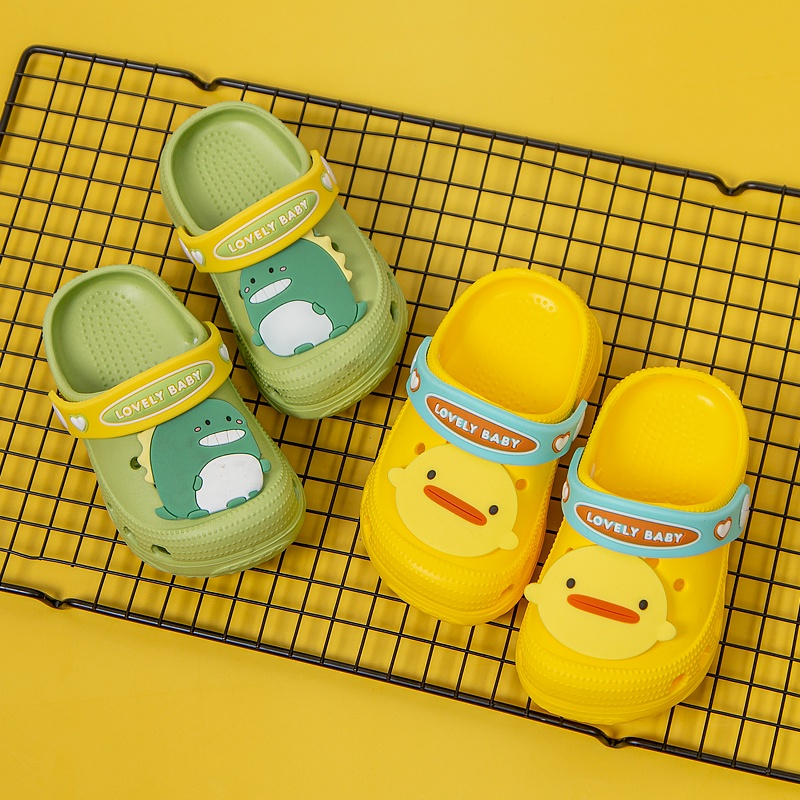 Giày sandal CHEERFUL MARIO thiết kế nhiều lỗ kiểu hoạt hình dễ thương cho bé trai và bé gái