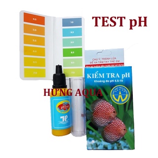 Test pH nước, đo pH nước hồ cá, kiểm tra pH nước hồ cá, hồ thủy sinh, bộ test pH chuẩn