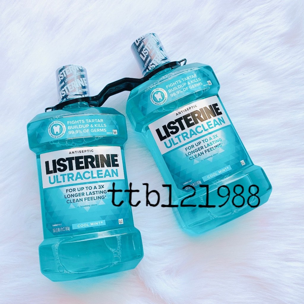 Nước Súc Miệng LISTERINE ULTRACLEAN 1.5L ( chai khổng lồ )