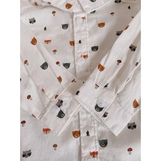 Áo sơ mi animal h&m auth