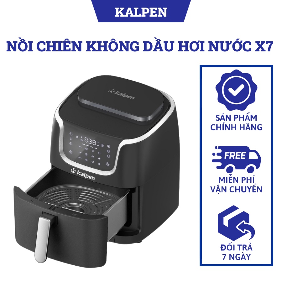 Nồi Chiên Không Dầu Hơi Nước Công Nghệ Mới Kalpen X15 - Dung tích 15L, Hàng chính hãng, Bảo hành 24 tháng toàn quốc .