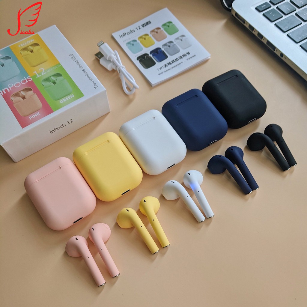 [FREESHIP TOÀN QUỐC] Tai Nghe Bluetooth i12 Pro - Cảm Biến Vân Tay Giá Rẻ