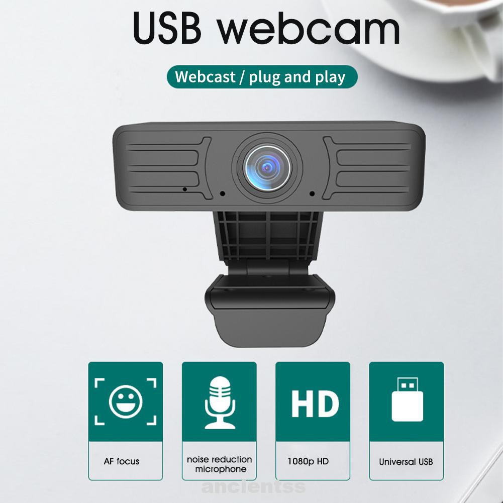 Webcam Hd Tích Hợp Micro Chất Liệu Abs Dễ Lắp Đặt Tiện Dụng Cho Gia Đình / Văn Phòng