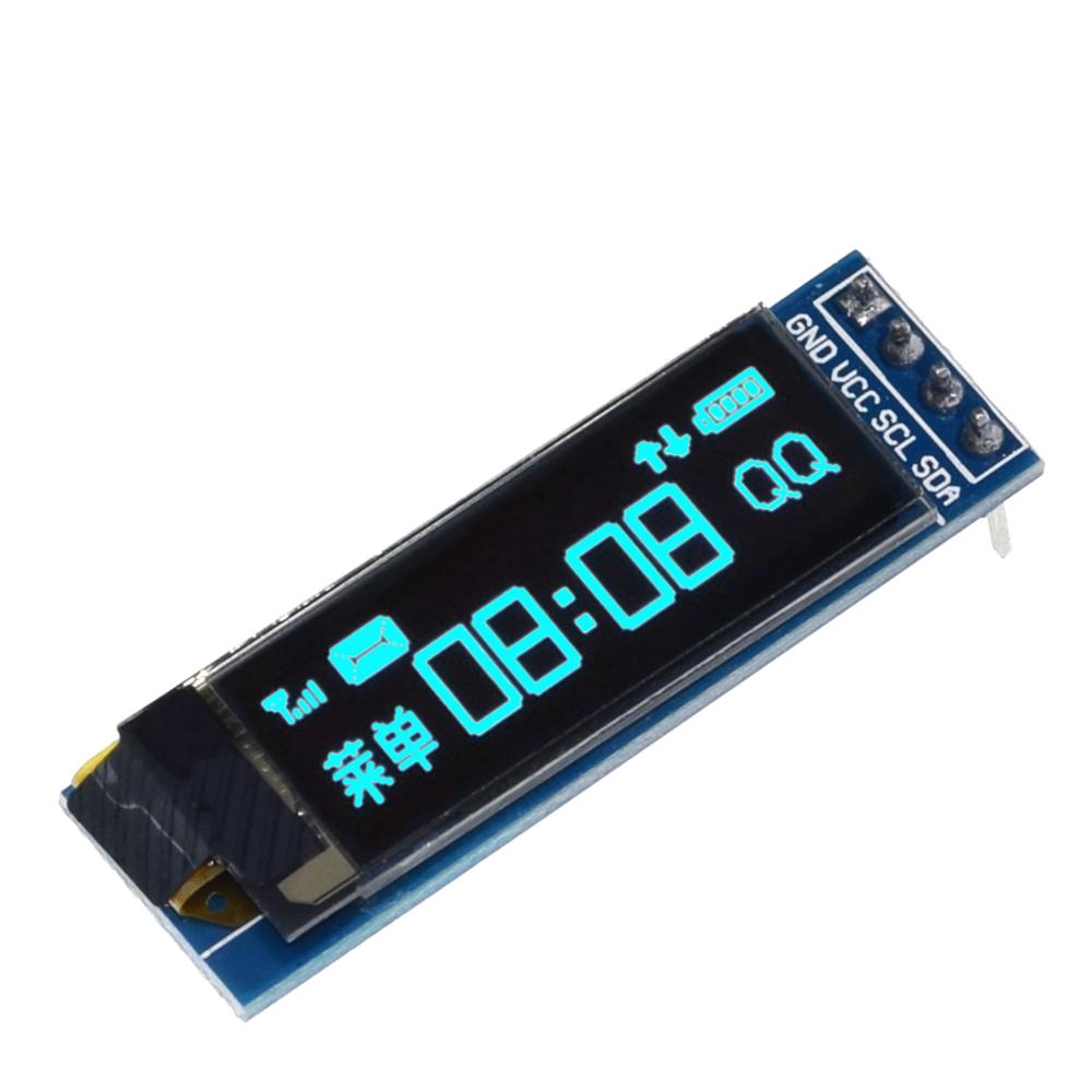 Mô-đun Màn Hình lcd 0.91 inch oled 0.91 "Màu Trắng / Xanh Dương 128 X 32 oled Cho Arduino