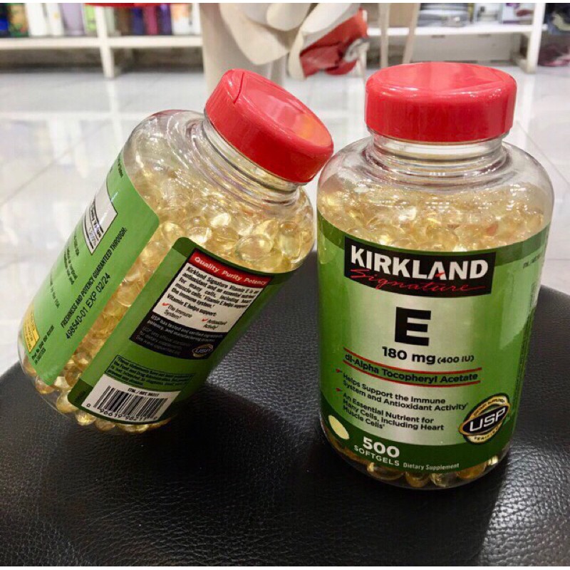 [CHÍNH HÃNG] VITAMIN E 400 I.U KIRKLAND 500 viên