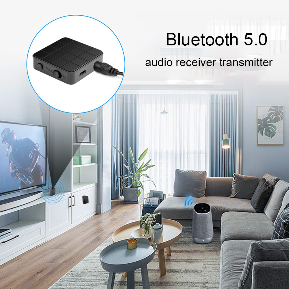 RX Bộ Chuyển Đổi Âm Thanh 2 Trong 1 Bluetooth 5.0 Jack 3.5mm