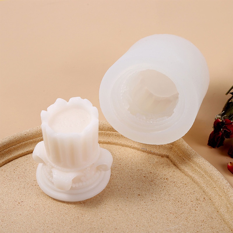 Khuôn Làm Nến Thủ Công Hình Cột Phong Cách La Mã Cổ Điển Siêu Bền Linh Hoạt