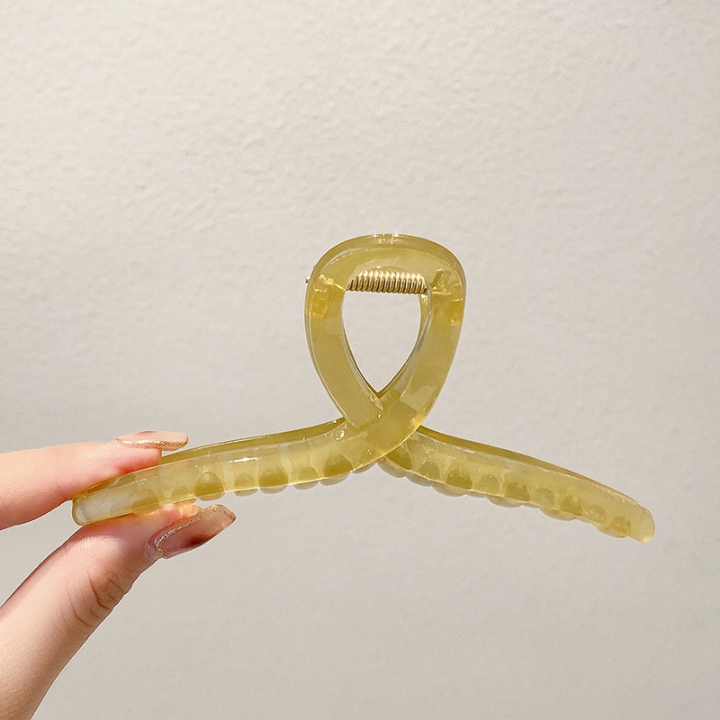 Kẹp Tóc Hình Cá Mập Trong Suốt Cỡ Lớn Phong Cách Hàn Quốc Thời Trang Cho Nữ 2022