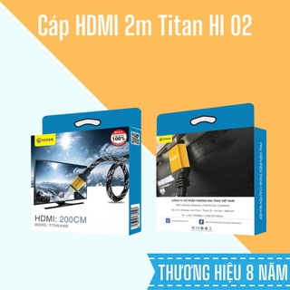 Cáp HDMI 2m Titan HI 02, Chất liệu bọc dù nylon siêu chắc