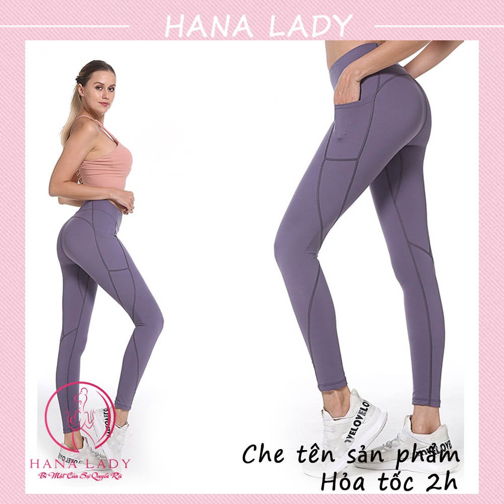 Quần tập gym yoga - Quần legging thể thao thun poly co dãn thoáng mát ôm nâng Q02