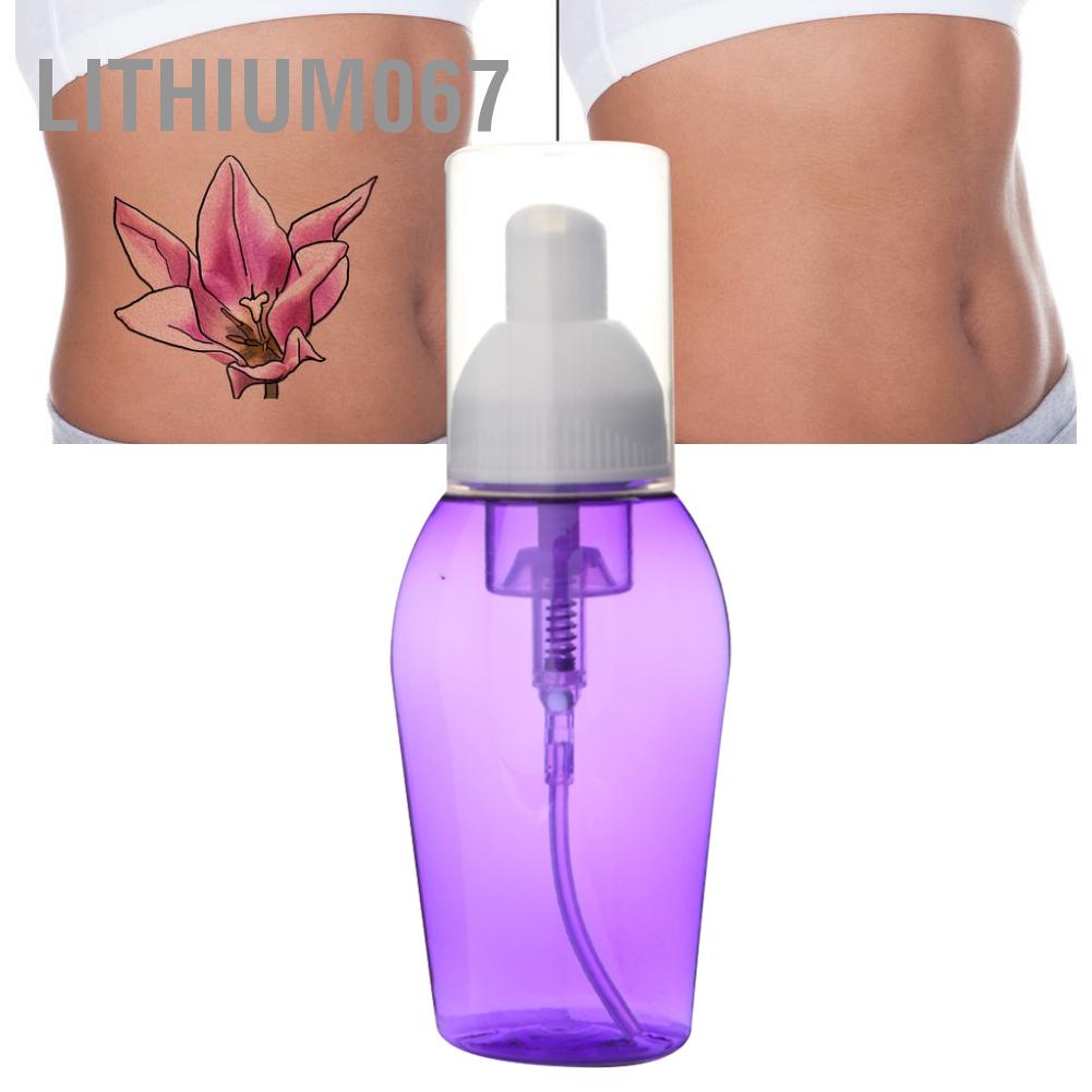 Lithium067 80ml Tattoo Blue Green Soap Foaming Empty Bottle Dispenser Pump Tool