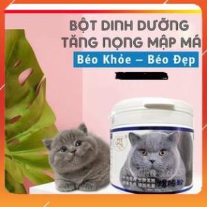 Bột tăng nọng cằm &amp; Bột tăng nọng form bánh bao cho mèo - 200g