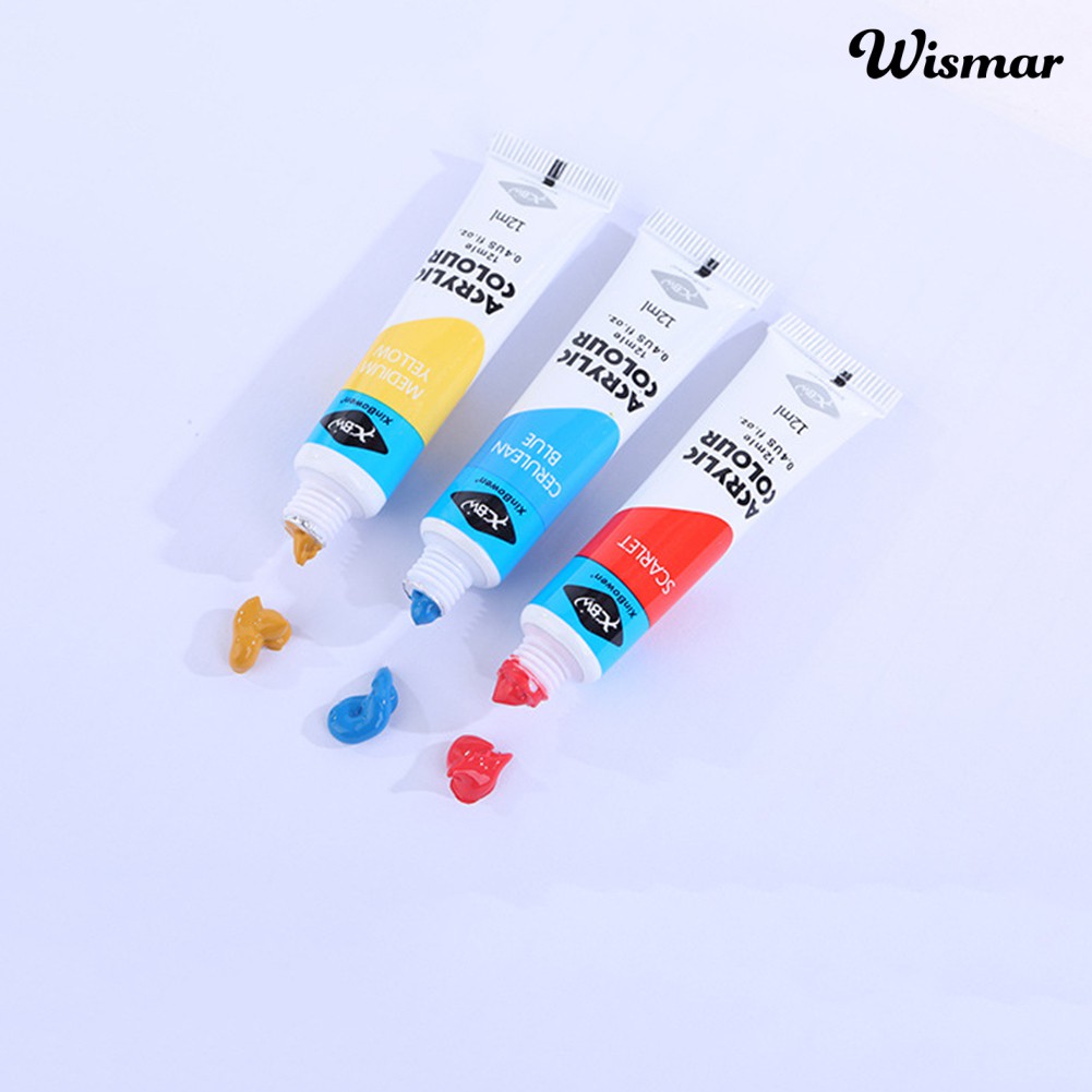 [Hàng mới về] Bộ 12 Tuýp Màu Vẽ 12ml Tiện Dụng | BigBuy360 - bigbuy360.vn