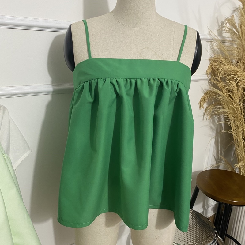 Áo hai dây, áo 2 dây dáng xoè  babydoll - 5 màu - Audrey Studio