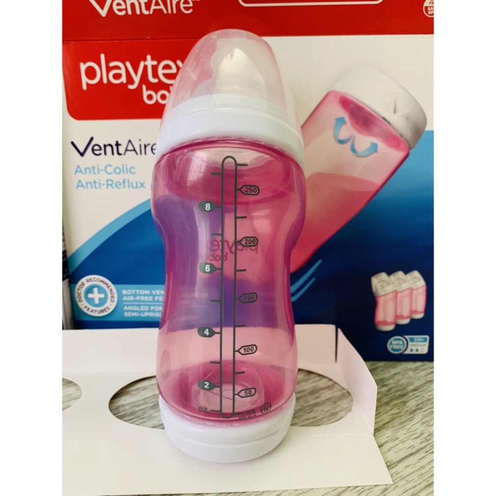 Bình sữa Playtex Ventaire cổ rộng 177ml, 266ml