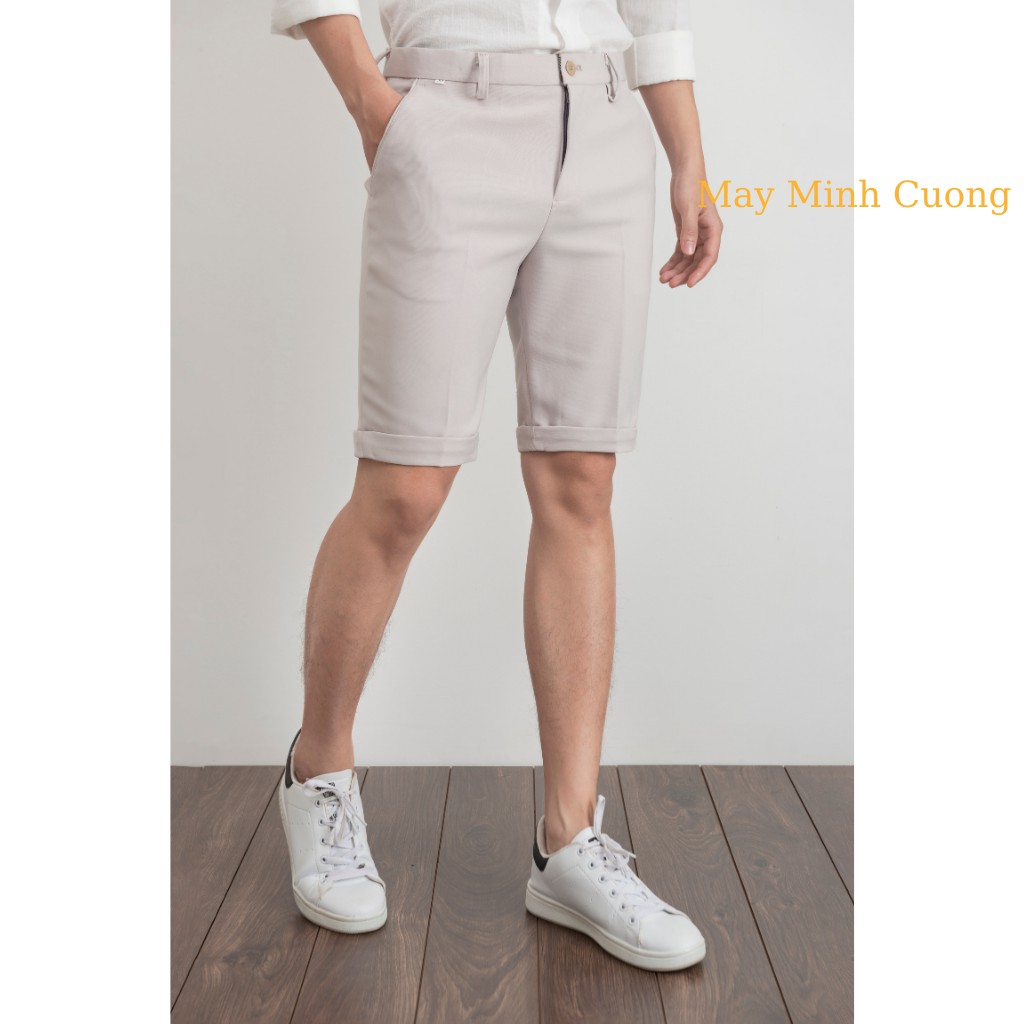 Quần sooc thể thao nam vải âu cao cấp, quần ngố ống ngắn ngang đùi sắn gấu - MMC | BigBuy360 - bigbuy360.vn