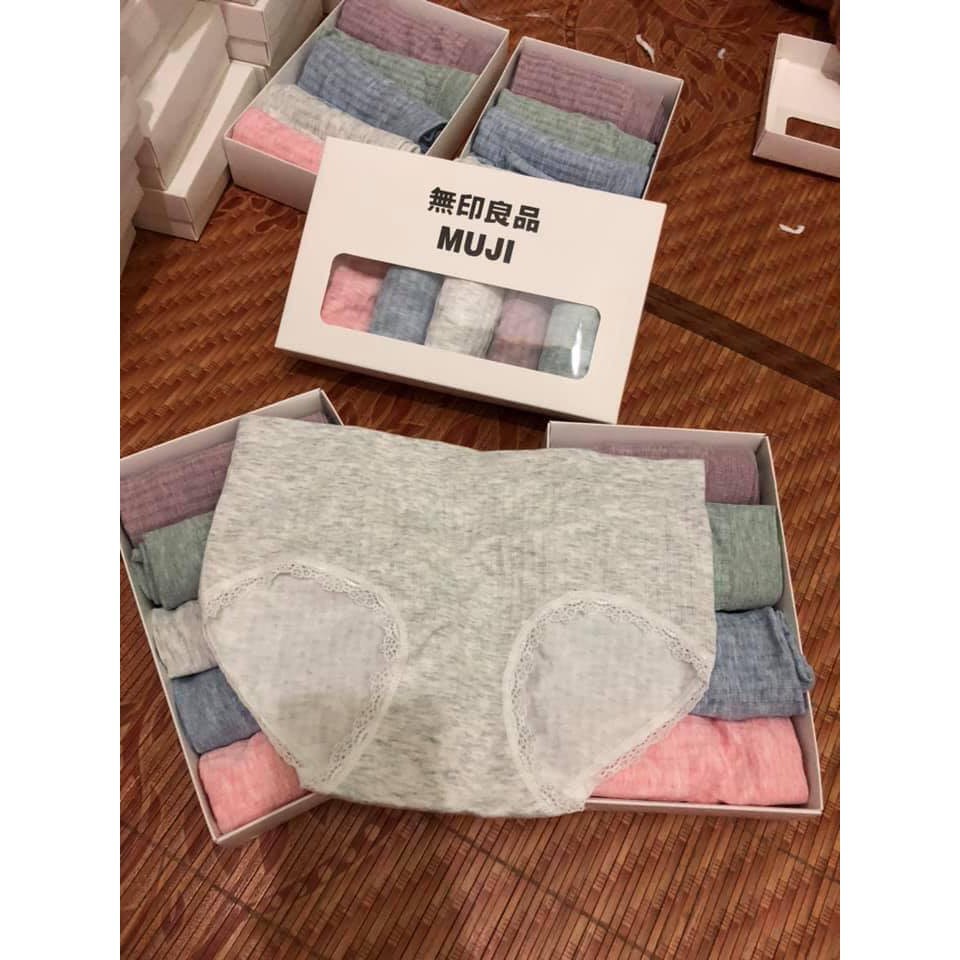 Quần lót nữ Muji hàng xuất nhật, hộp 5 quần | BigBuy360 - bigbuy360.vn