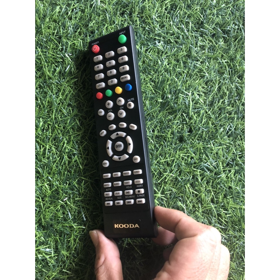 Điều khiển tivi Kooda chính hãng model Remote HD-03C loại zin theo máy - tặng kèm pin