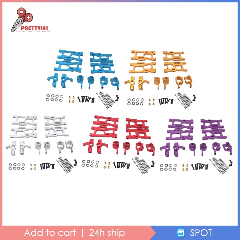 Bộ Phụ Tùng Nâng Cấp Bằng Kim Loại Prettyia1 [Prettyia1] WLtoys 144001 124018 124019 Phụ Kiện Thay Thế Cho Máy Hút Bụi Tiện Lợi