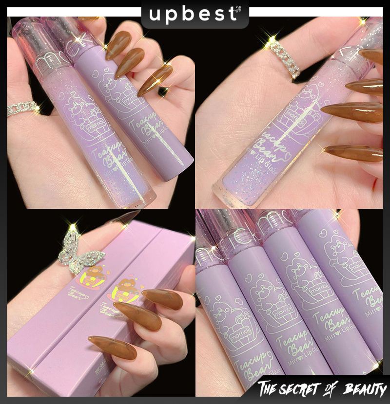 [Hàng mới về] Son kem bóng 6 màu tùy chọn dưỡng ẩm hiệu quả