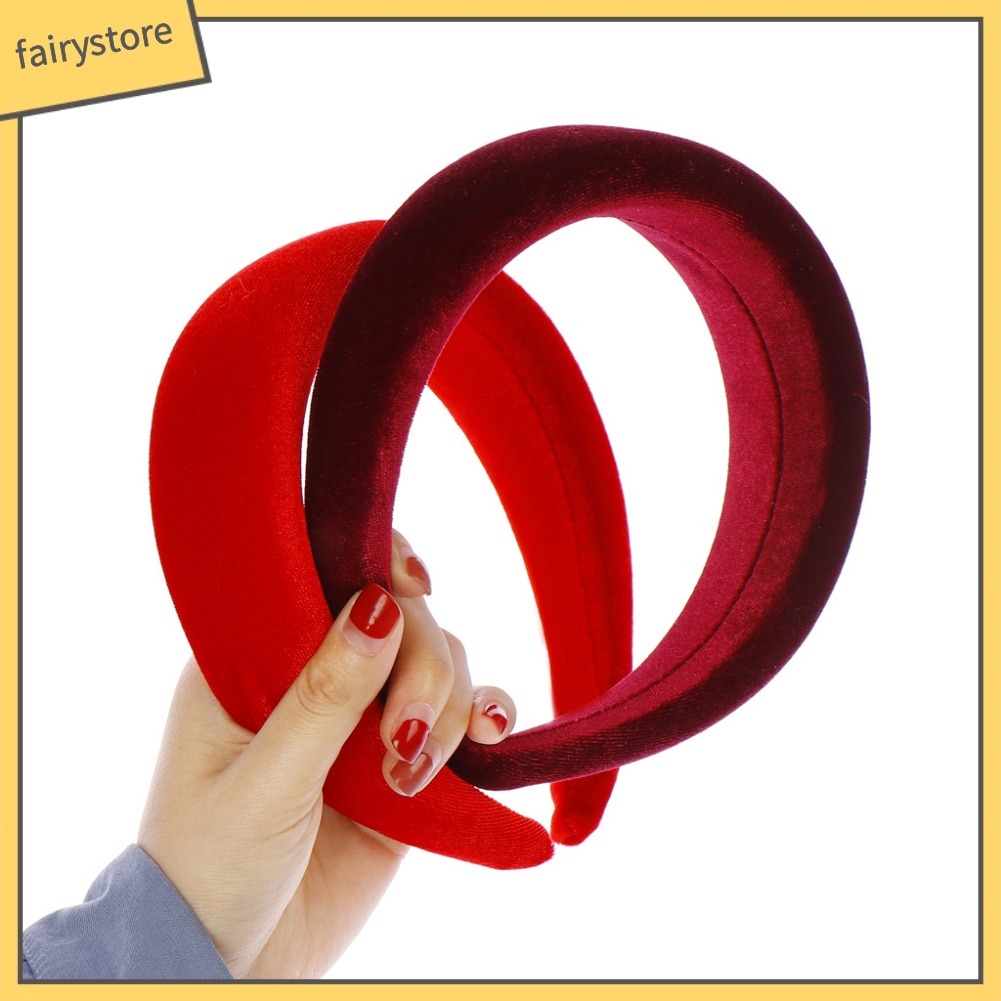 Băng Đô Cài Tóc Màu Trơn Thiết Kế Đơn Giản Cho Nữ