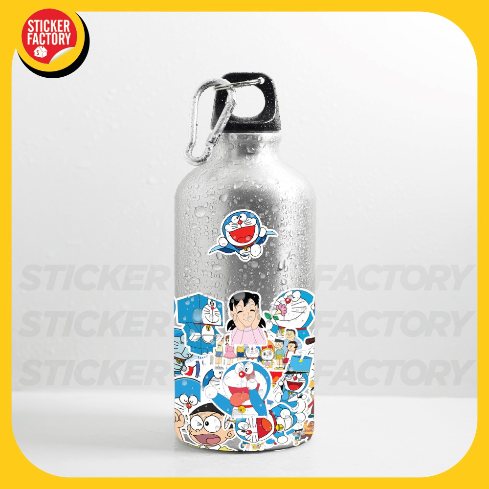 Doraemon - hộp set 100 sticker decal hình dán dễ thương, trang trí nón bảo hiểm , laptop, xe máy, ô tô - STICKER FACTORY