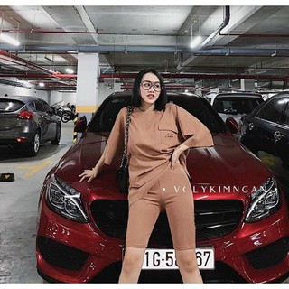 Đồ bộ nữ set bộ lửng thun thêu đồ bộ mặc nhà đẹp