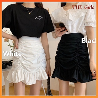 Chân váy đuôi cá lưng cao xếp ly xinh xắn dành cho nữ