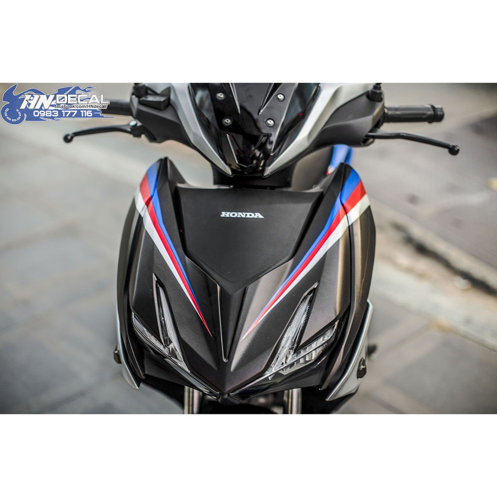 Tem Trùm Winner X Đen Xanh Bạc Đỏ HP4