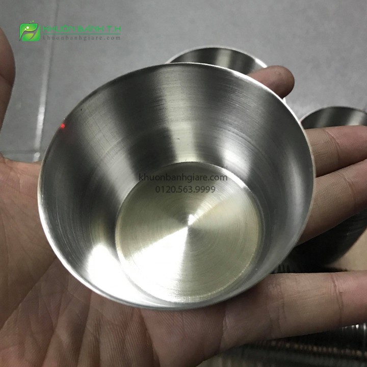 20 khuôn bánh flan inox 304- có nắp đậy