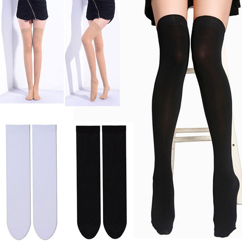 Đôi tất chân nữ thiết kế dài trên đầu gối quyến rũ