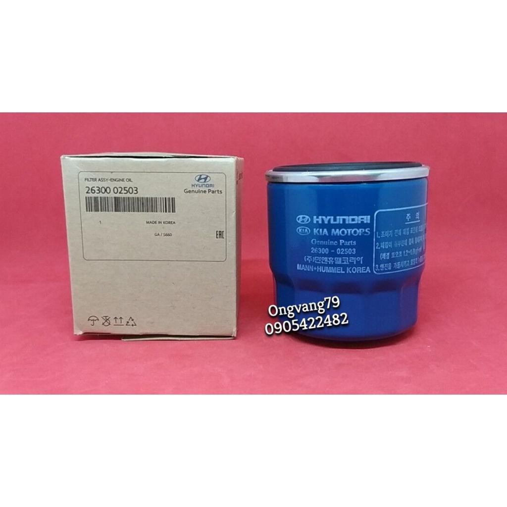 Lọc nhớt xe Accent 2018-2020, Kia Morning 2015-2018, Kia Soluto 2021-2022/ Mã số: 2630002503