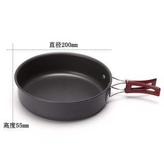 Ngoài trời cắm trại đồ dùng Hoang Dã Chảo cắm trại dã ngoại cắm trại Chảo Hoang Dã cầm tay Nồi chiên nhỏ đơn nồi
