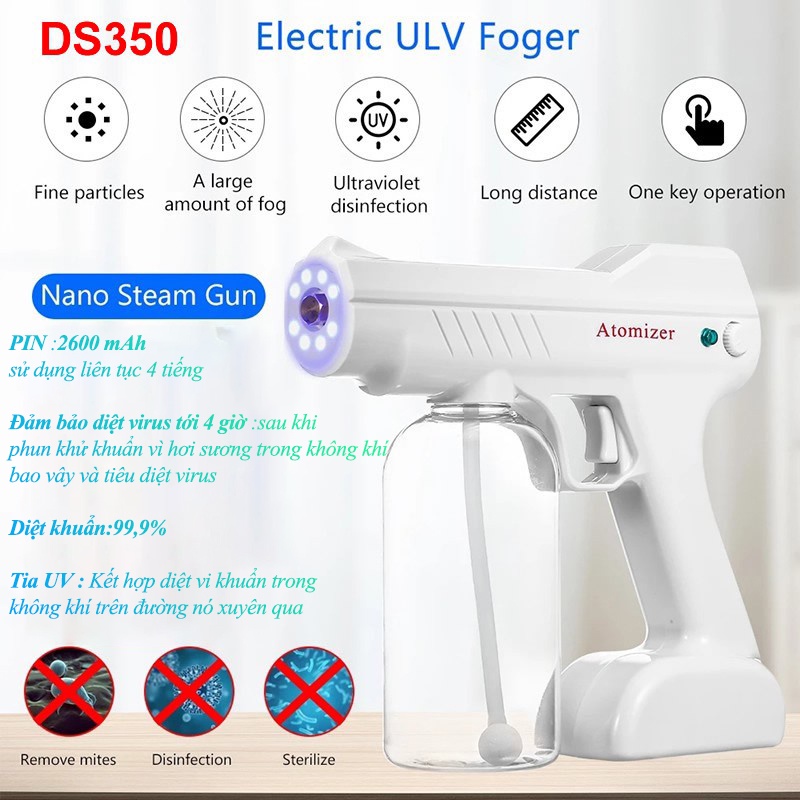 Máy Phun Sương Khử Khuẩn Diệt Khuẩn Không Dây Atomizer Chống Vi Khuẩn Virut Dung Tích 800ML, Súng Phun sát Trùng | BigBuy360 - bigbuy360.vn