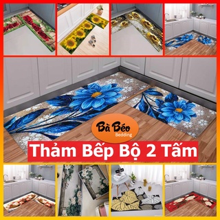 Mẫu Mới 2024 Xả kho Bộ 2 thảm bếp 3d sang chảnh ( được chọn mẫu)