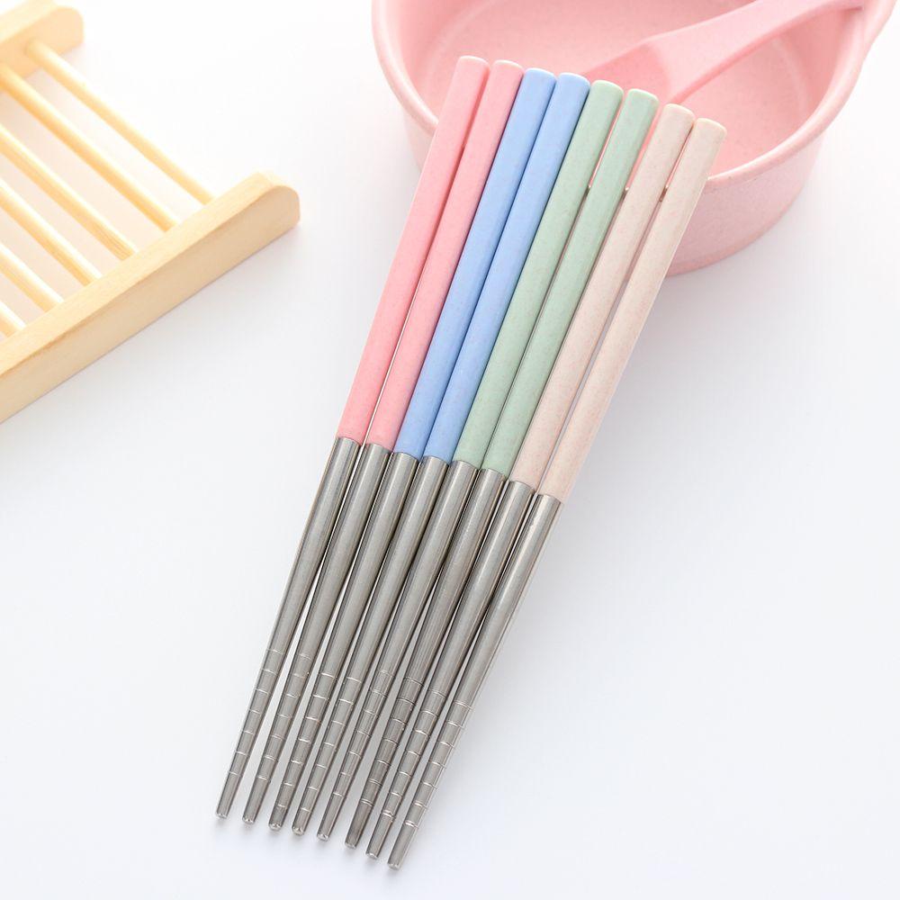 Đũa Ăn Bằng Sợi Lúa Mạch Nhiều Màu Có Thể Tái Sử Dụng Cho Người Lớn / Trẻ Em
