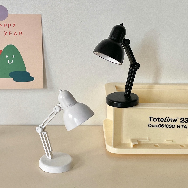 [Hàng sẵn mới về] Đèn học Mini Chụp Tròn để bàn siêu Cute chất lượng cao - Đèn LED Trang trí bàn học có thể điều chỉnh