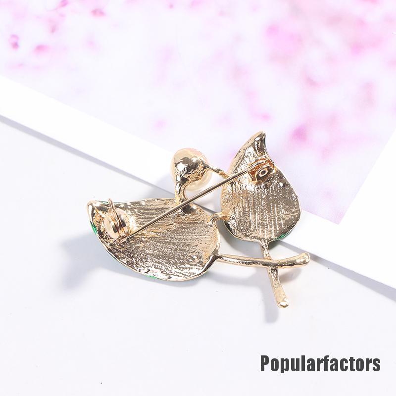 Ghim cài áo trang trí hình trái cây đính ngọc trai bằng hợp kim thời trang cho nữ dự tiệc