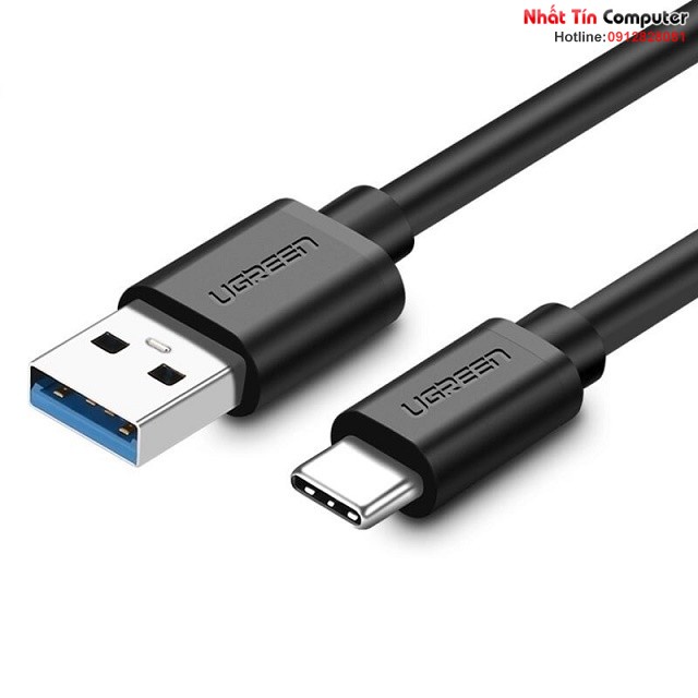 Cáp USB 3.0 to USB Type-C dài 0,5m 1m 1,5m 2m chính hãng Ugreen 20881/20882/20883/20884 cao cấp