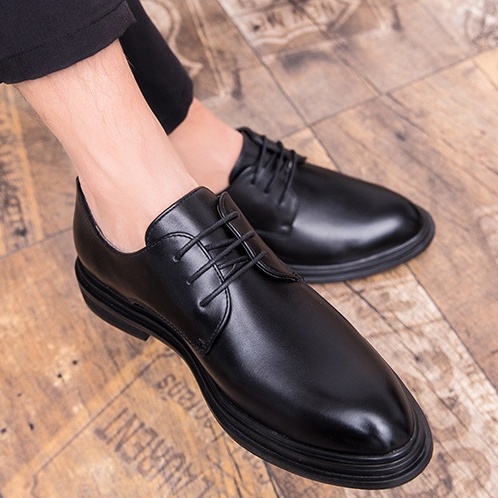 Giày Tây DECEMBER Modern Derby Black - DE2202