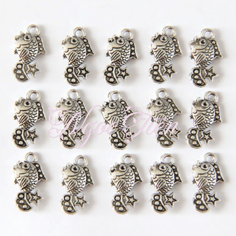 Charm treo hình cá bạc