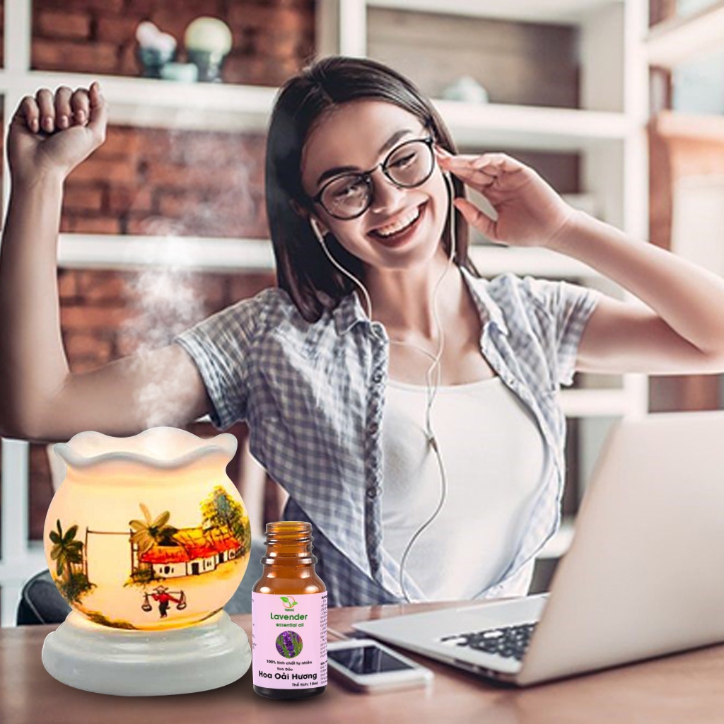 Tinh dầu Oải Hương (Lavender) TAMAS 10ml thơm phòng, thư giãn