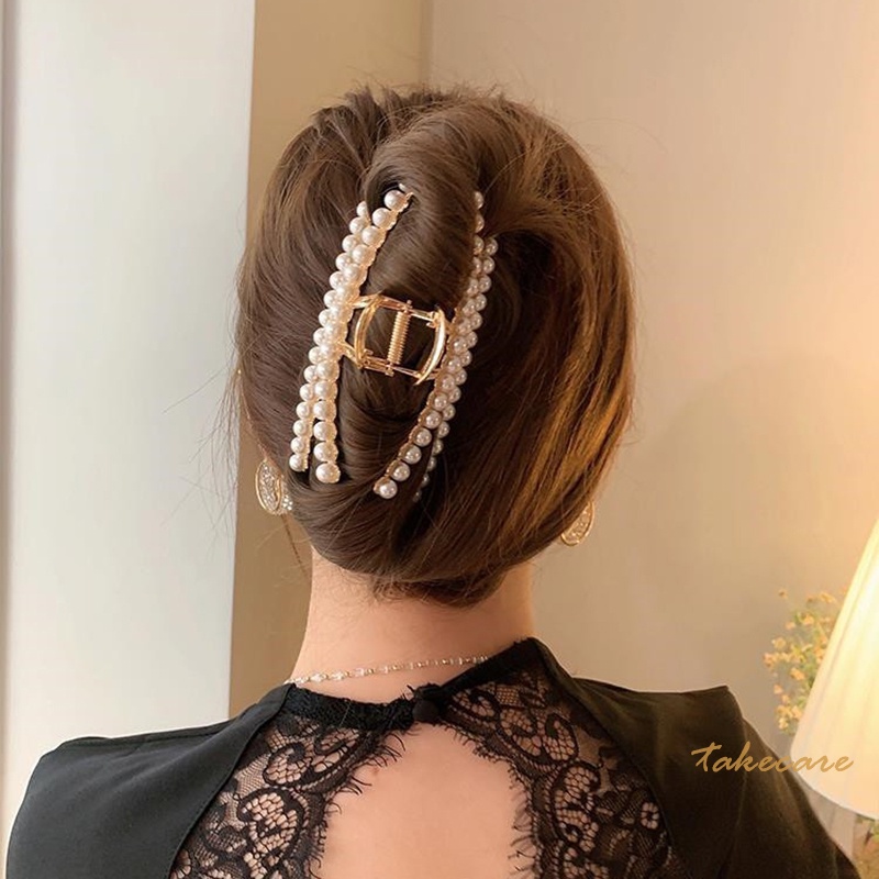 Kẹp Tóc Dài 12cm Đính Đá Lấp Lánh Thời Trang Cho Nữ