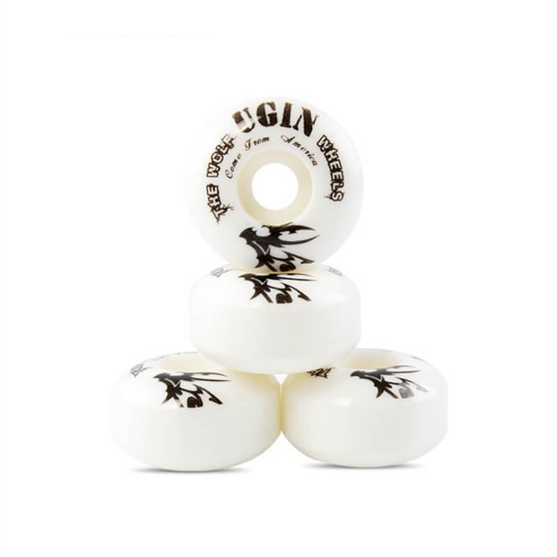 Ugin Bộ 4 Bánh Xe Ván Trượt 52mm Bằng PU Phong Cách Cổ Điển